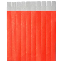 Pulseira de identificação tyvek Vermelho com 50 unidades Singularis