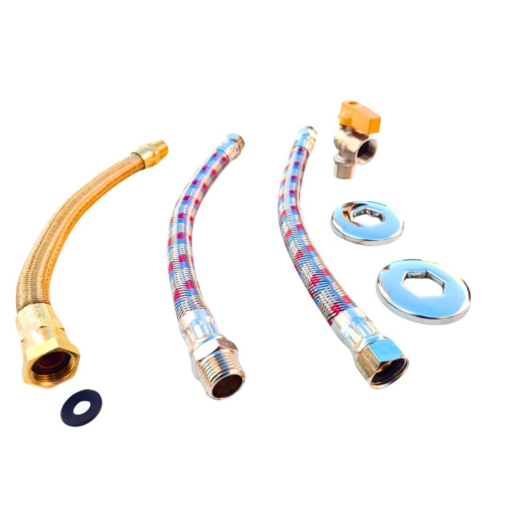 Kit Instalação Aquecedor Gas Lorenzetti Bosch Komeco 30 cm