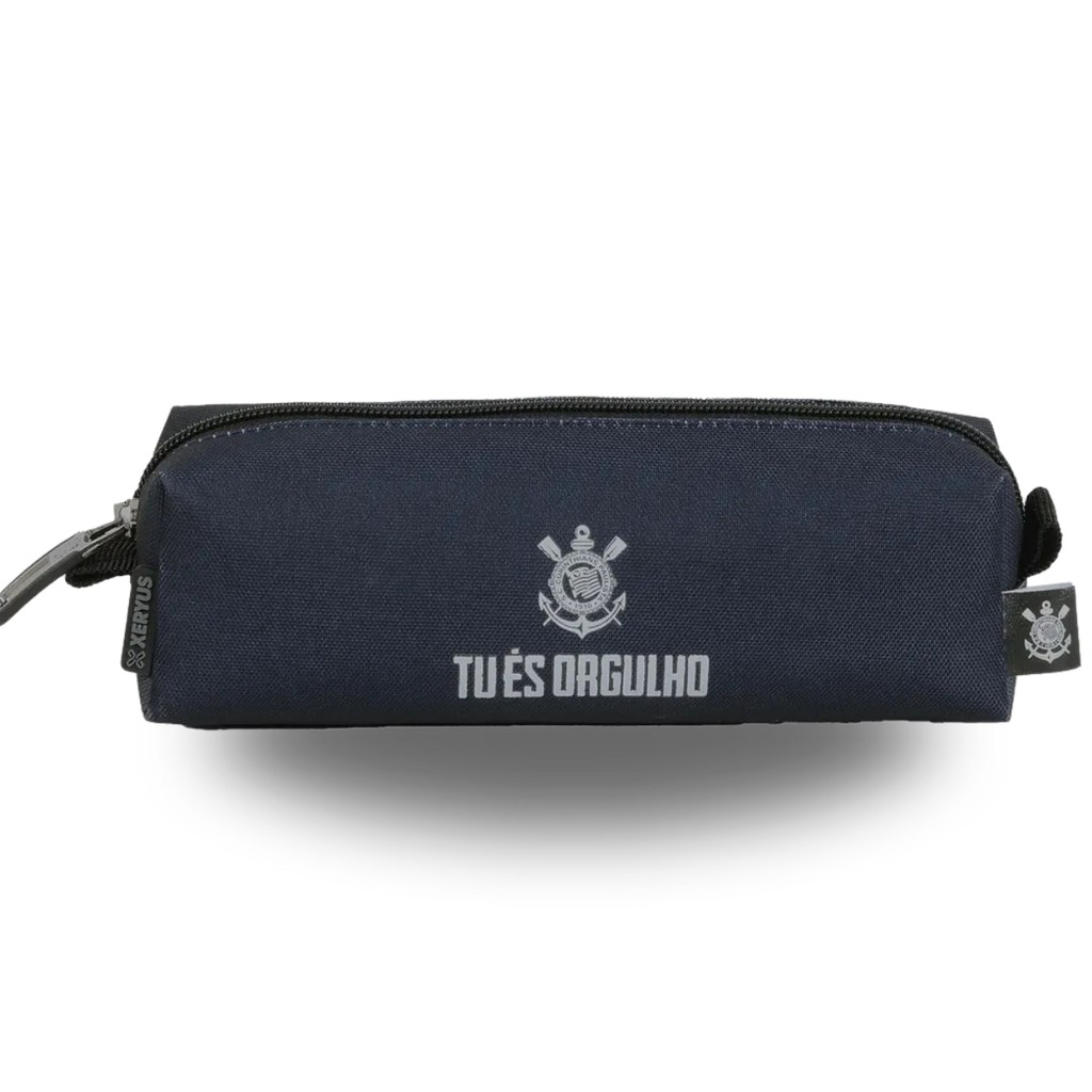 Estojo Bolsinha Escolar Simples Esportivo Time Corinthians - Stationery