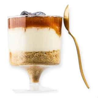 200 Mini Colher Descartável P/ Bolo De Pote Ovo Café Gourmet em Oferta na Shopee