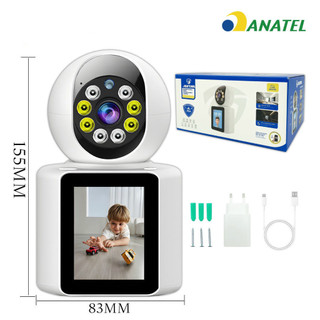 Câmera Wi-Fi 4MP Monitor Idosos Crianças Vídeo Chamada Auto Tracking Visão Noturna Áudio …