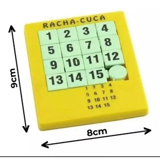 racha cuca quebra cabeça NUMEROS diversão MEDIDAS 9,87X9.96 em Oferta na Shopee