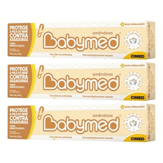 Kit 3 und Pomada Babymed Amêndoas 40g em Oferta na Shopee