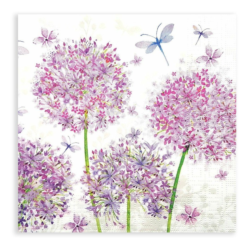  Guardanapos para Decoupage Ambiente Aquarela Dente de Leão 2 Unidades 