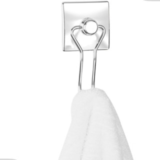 Suporte Porta Toalha de Rosto Gancho Parede Banheiro Lavabo Fixação Dupla Face Cromado Arthi em Oferta na Shopee