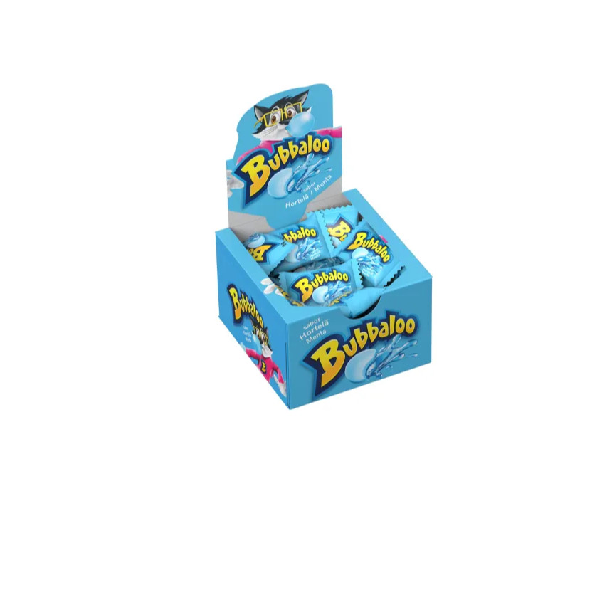 Chiclete Bubbaloo Hortelã e Menta Com 60 Unidades De 5g - Goma de Mascar - Doce