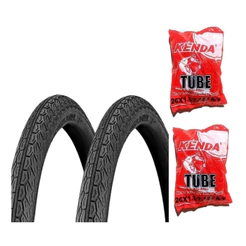2 Pneu Levorin Vereda 26x1.1/2 Barra F Monark + 2 Câmaras 26