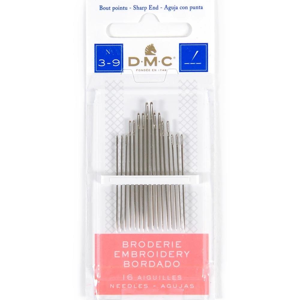 Agulha de Bordar DMC com Ponta 3-9 - 16 Agulhas em Oferta na Shopee