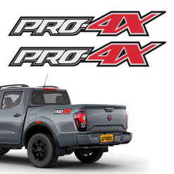 Par De Adesivos Lateral Compativel C/ Frontier Pro-4X 2023