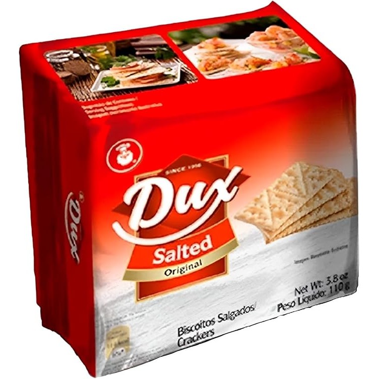 BISCOITO CRACKER DUX SALTED PACOTE 110G em Oferta na Shopee
