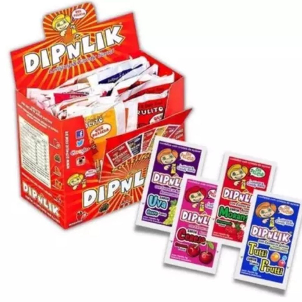 Pirulito com Açúcar Sortido c/25 - Dipnlik