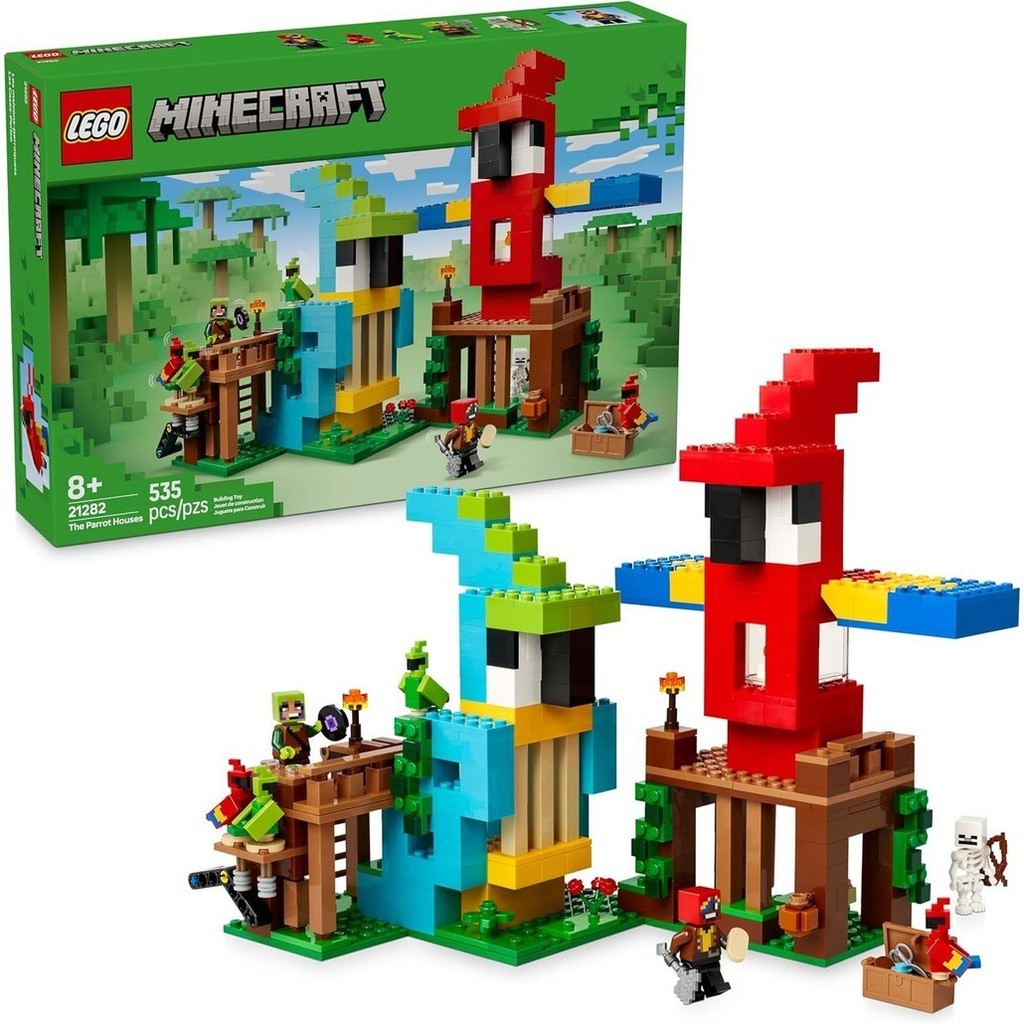 Minecraft - As Casas dos Papagaios 535 Peças - Lego