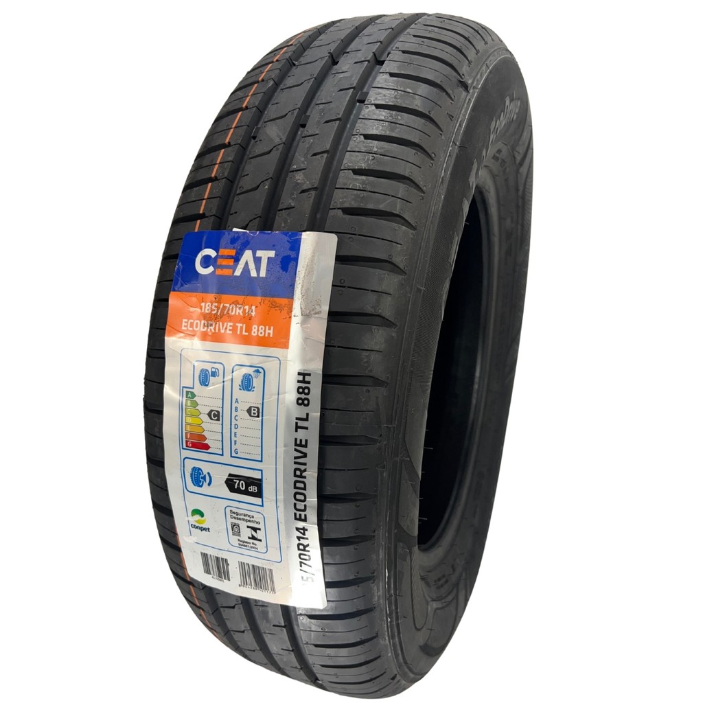 Detalhes do PNEU 185/70R14 88H CEAT ECODRIVE ARO 14 MERIVA IDEA ZAFIRA VECTRA UNO CORSA CELTA PALIO SANDERO HB20 GOL POLO FOX UP