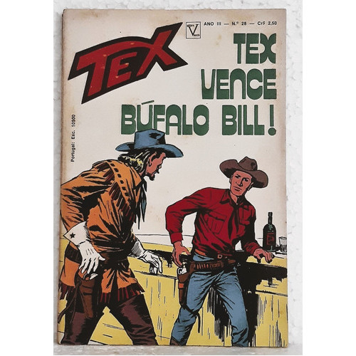 Hq Gibi Tex N° 28 - 1ª Serie - Ed. Vecchi - 1973 - Tex Vence Búfalo Bill - Faroeste / Velho Oeste