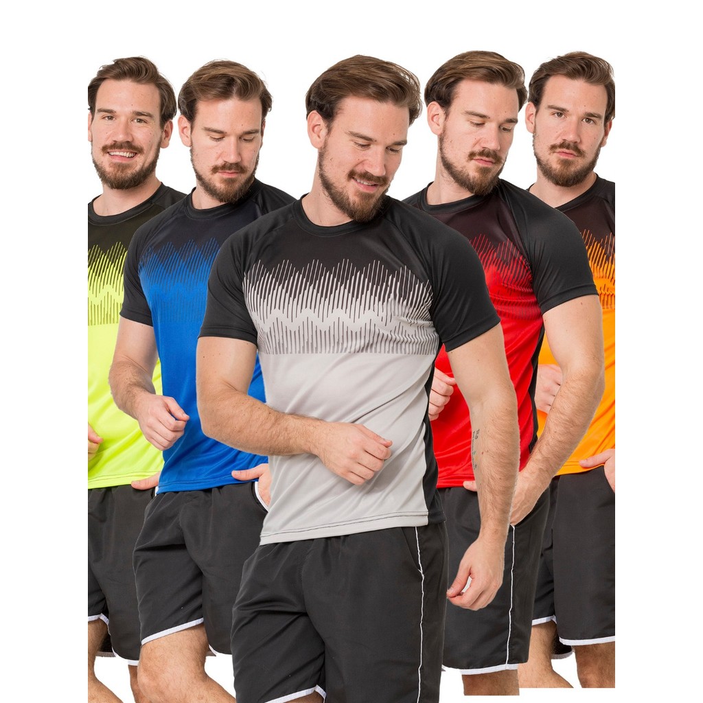 KIT 5 CAMISETA DRYFIT MASCULINA CORRIDA TREINO ESPORTE FUTEBOL ACADEMIA BIKE CAMISA LEVE CONFORTAVEL