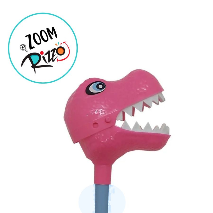 Brinquedo Boca Maluca Dino Rex - Rosa - 41x5cm - 1 unidade - Rizzo · foto 2
