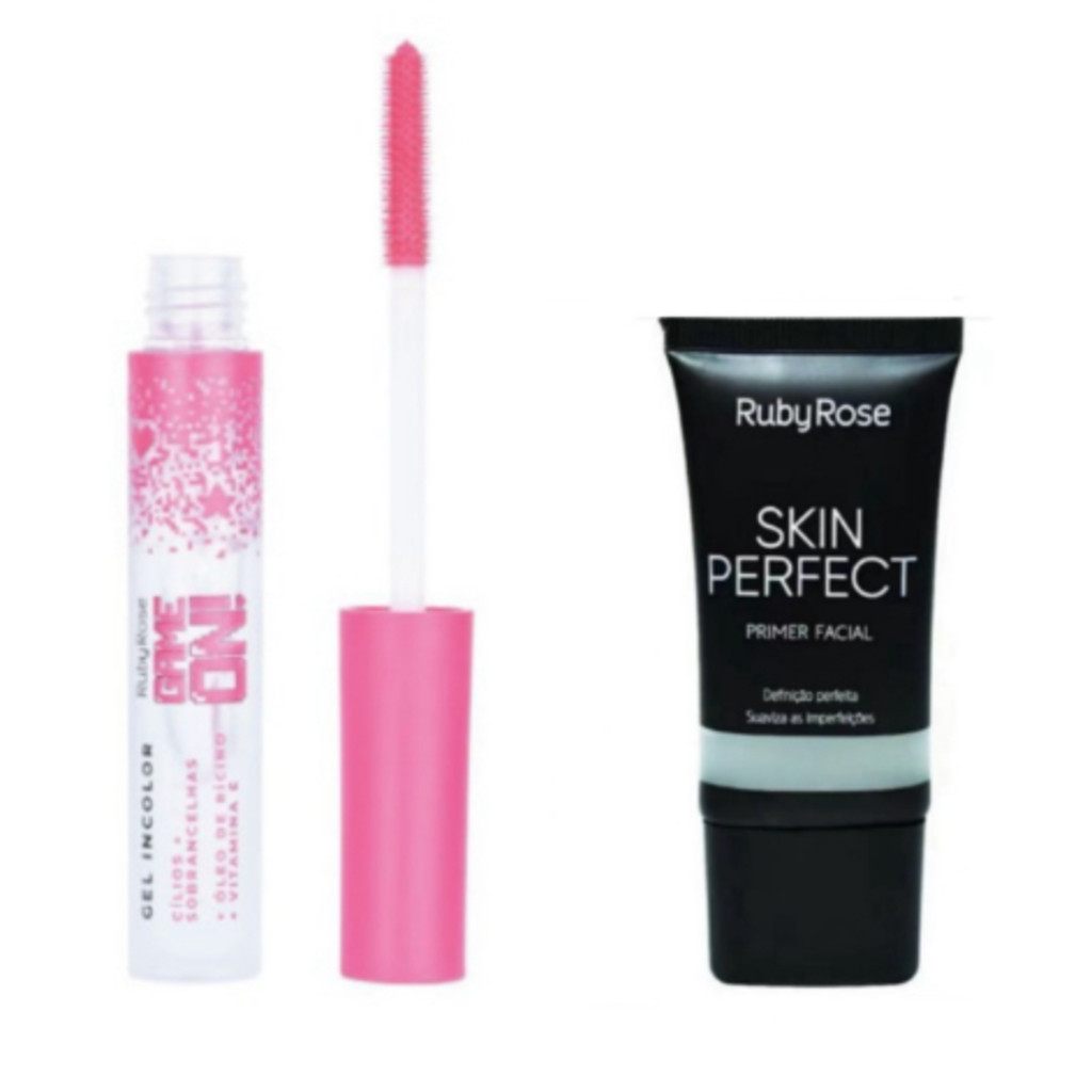 KIT Primeiro Facial Ruby Rose HB8086 + Gel Incolor Para Cílios e Sobrancelhas Game On hot sale em Oferta na Shopee