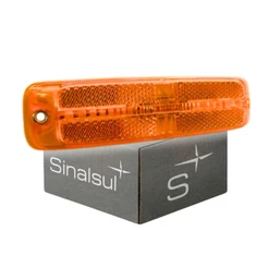Lanterna Posição Lateral Retrorrefletor LED Bivolt Amarela