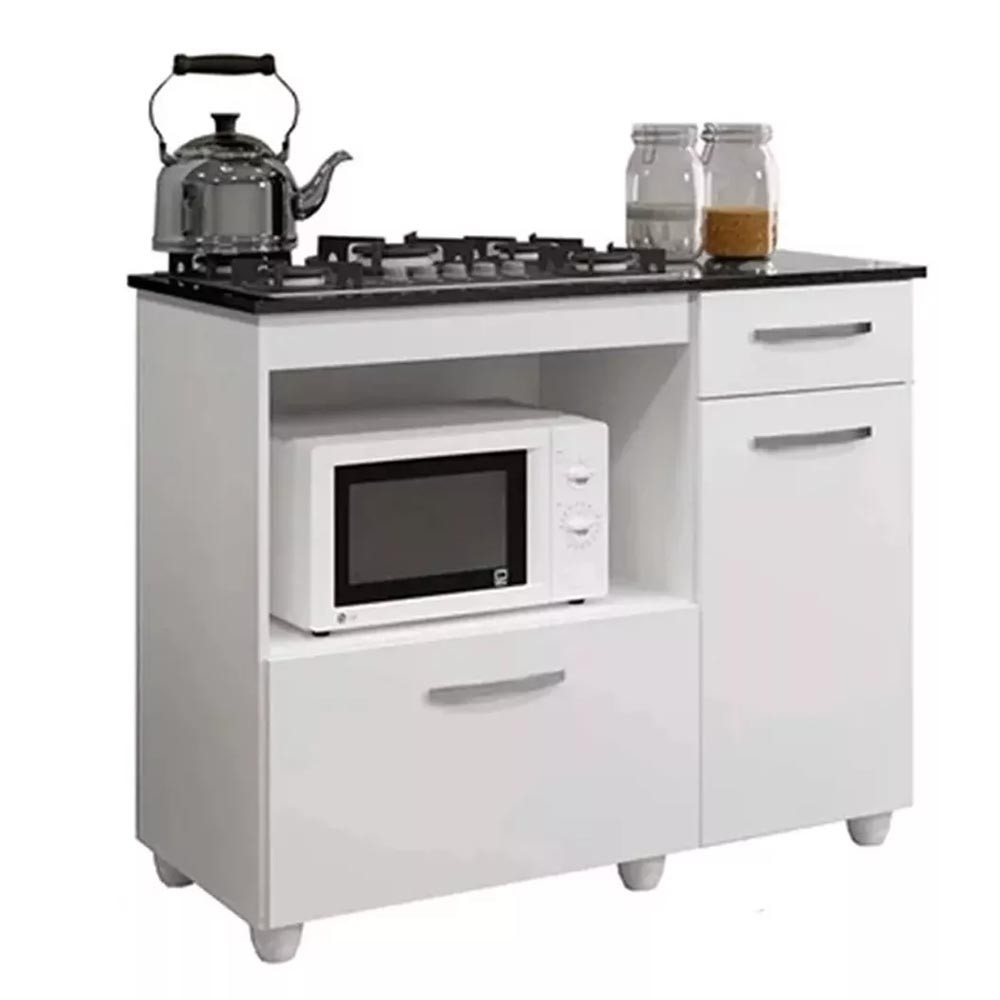 BalcãO Cooktop Basculante 2 Portas 1 Gaveta Ideal Branco em Oferta na Shopee