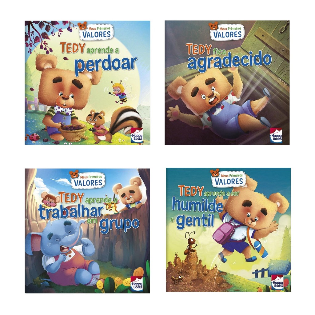 Kit com 4 Livros - Meus Primeiros Valores em Oferta na Shopee