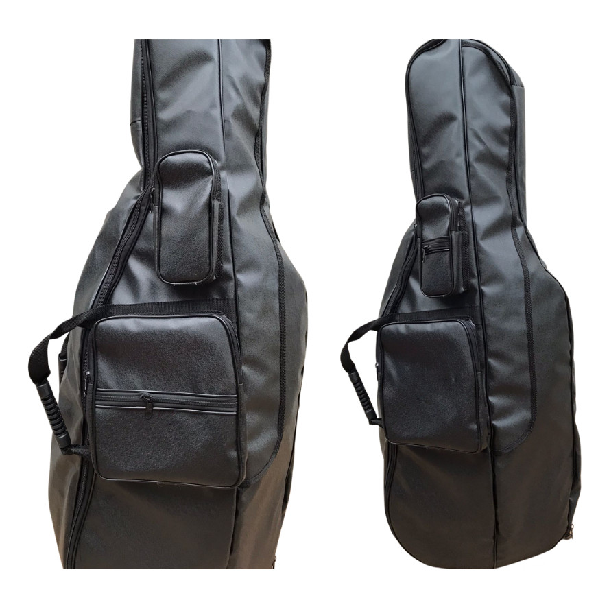 Capa Case Violoncelo 4/4 Bag Couro + Pelúcia