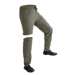 Calça de Pesca Proteção Solar UV com Ziper Joelho Hidronatic Musgo - Mar Negro