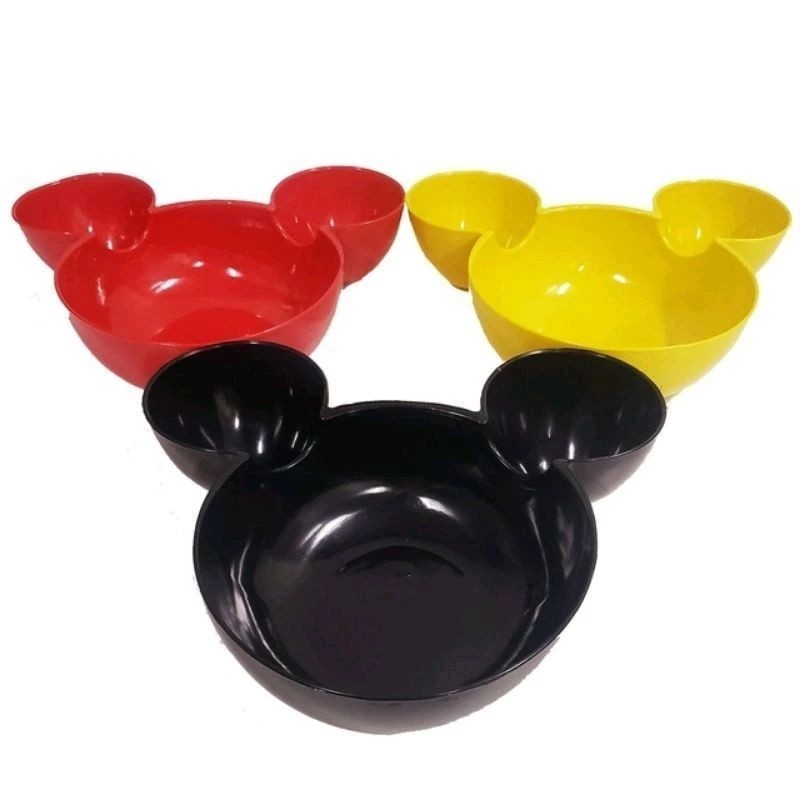 Prato Plástico 1 unidade Festa Mickey Minnie Mouse Petisqueira Rato Prato Lembrancinha Mickey Porta Doce
