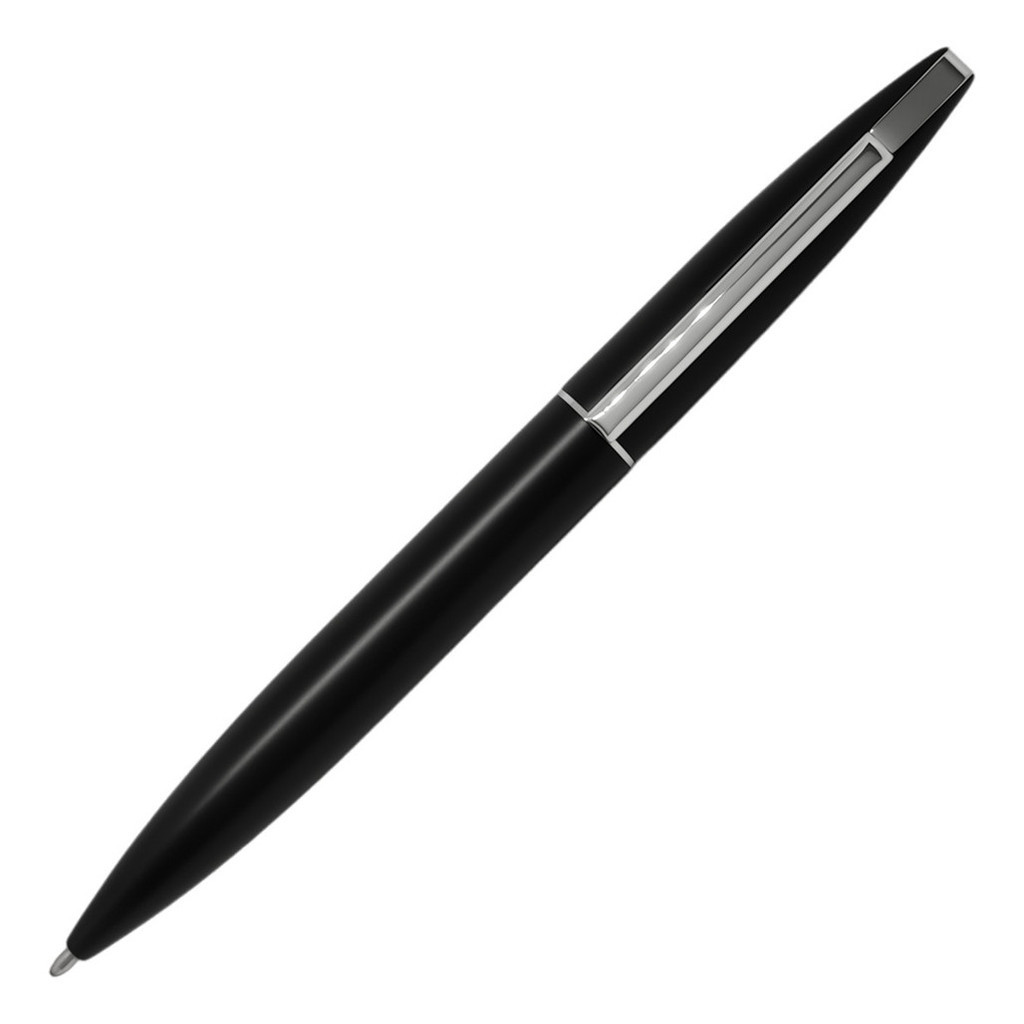 Caneta Esferográfica Roller Moderna Preto Fosca Caixa Refil
