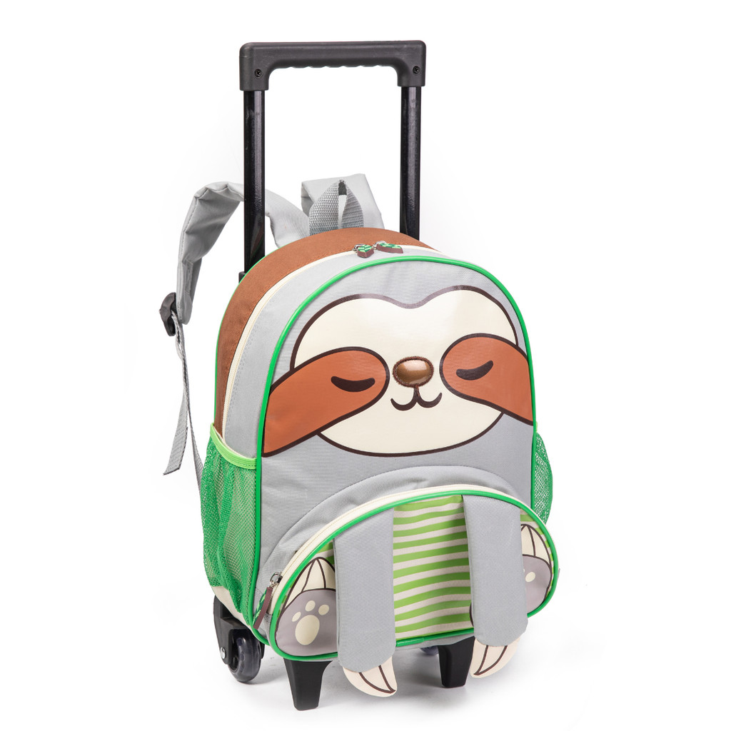 Mochila De Rodinha Infantil Masculina Bicho Preguiça - Nova Rio em Oferta na Shopee