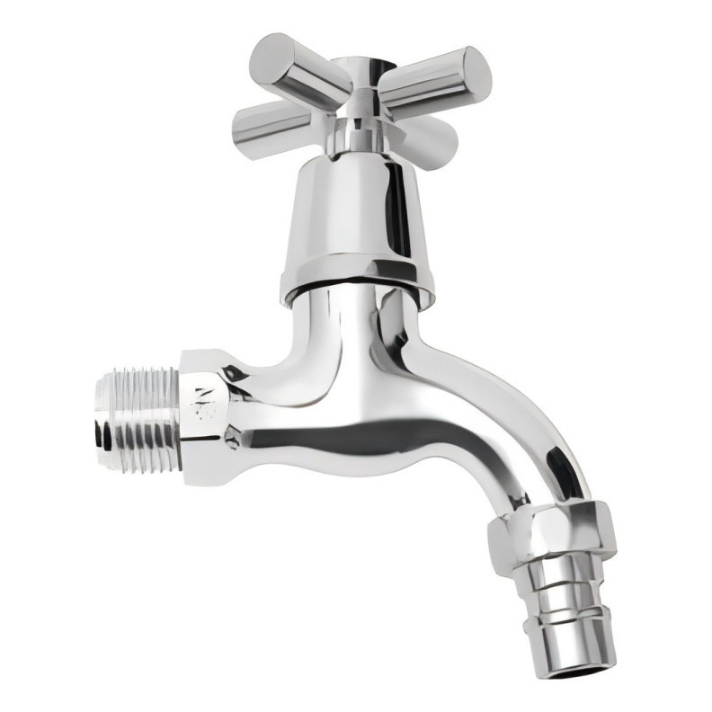 Torneira De Parede Jardim Tanque Casa Cromada Curta Moderna PLASTICO em Oferta na Shopee