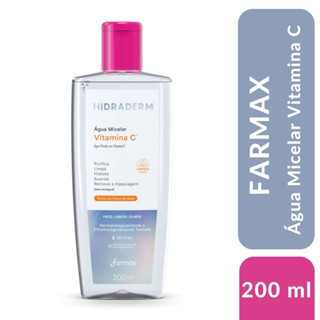 Água Micelar Demaquilante Vitamina C Hidraderm 200ml Removedor de Maquiagem Farmax em Oferta na Shopee