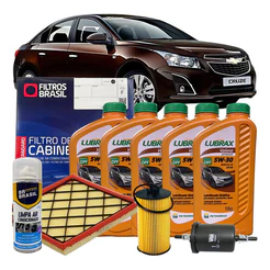 Kit Troca De Óleo 5w30 Cruze 1.8 2011 2012 2013 2014 2015 16