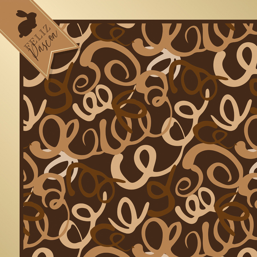 Saco Express 32x32cm para Ovos de 150g a 200g - Espiral de Chocolate - 5 unidades - Cromus - Rizzo em Oferta na Shopee