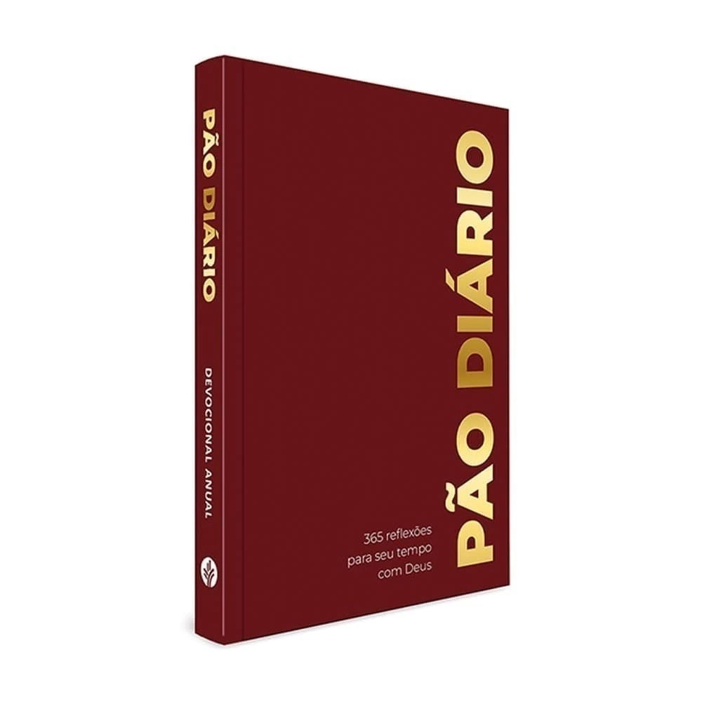 Pão diário 2025 - Capa brochura bordô - 365 reflexões bíblicas - uma reflexão para cada dia do seu ano