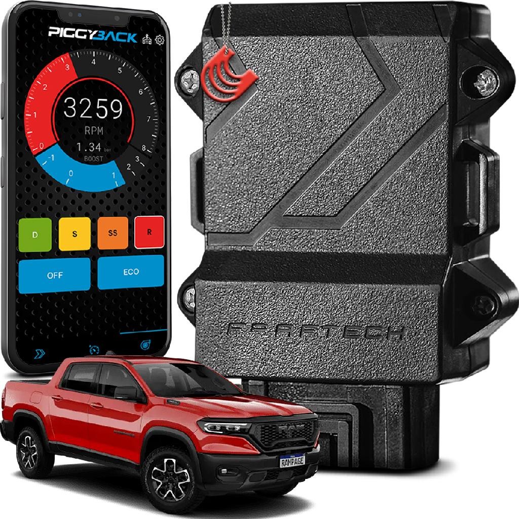 Chip para Aumentar Potência e Torque Rampage 2.0 Diesel 2023 a 2024 - Módulo Piggyback Faaftech