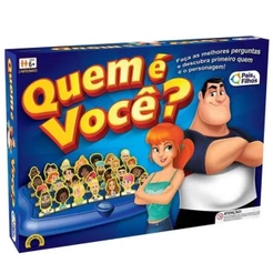 JOGO QUEM É VOCÊ? PAIS E FILHOS PERSONAGEM ADVINHA BRINQUEDO DE MESA TABULEIRO PERGUNTAS CARA A CARA