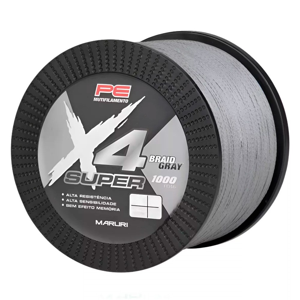 Linha Multifilamento 4X 1000m Cinza - Maruri em Oferta na Shopee