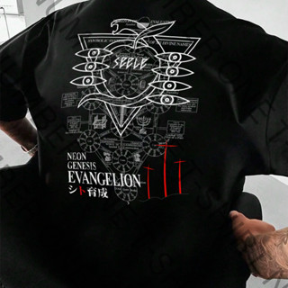 Camiseta Masculina Feminina Basica e OVERSIZED Neon Genesis Evangelion Seele Nerv Anime Vintage em Oferta na Shopee
