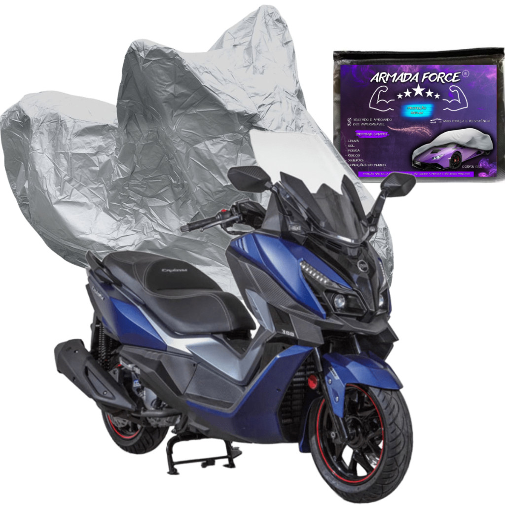 Capa Pra Cobrir Moto DAFRA CITYCLASS 200i Com Forro 100% Impermeável Proteção Sol Chuva Poeira