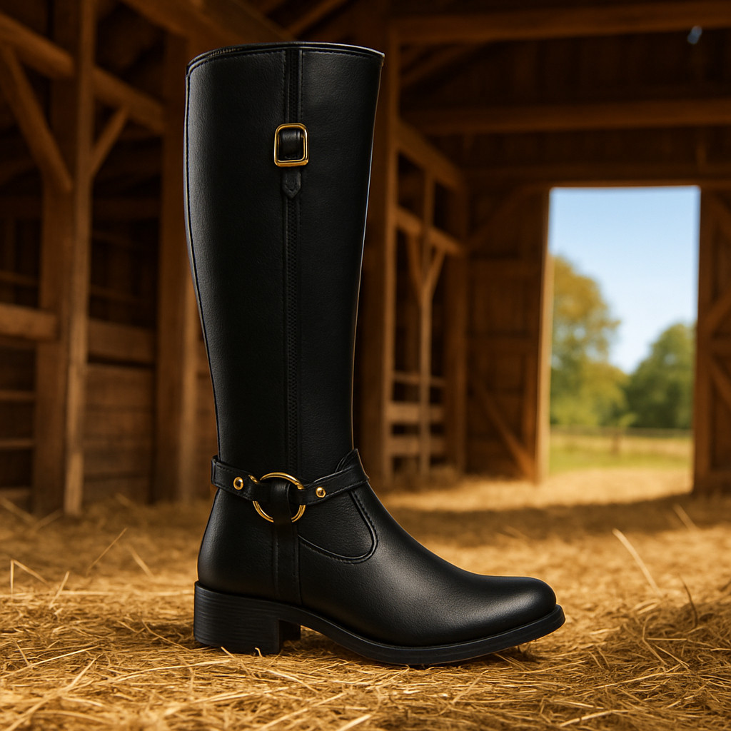 Bota Cano Longo Feminina Rodeio Inverno Montaria Confortável