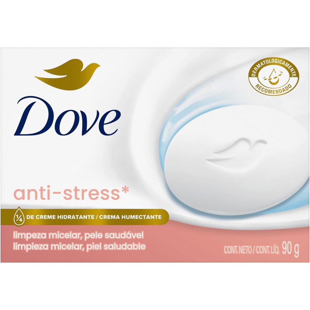 Kit C/ 2 Sabonete em Barra Micelar Anti Stress, 90G, Dove