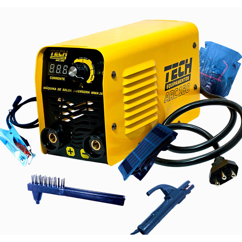 Inversora de Solda ARC 160 TECH 220V Leve e Eficiente para Uso Profissional em Oferta na Shopee