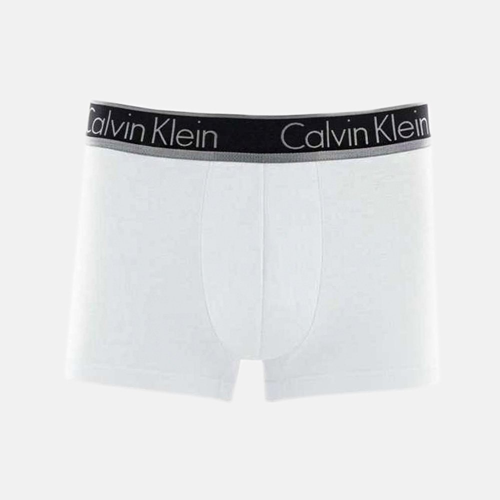 Cueca Boxer Calvin Klein Trunk Modal Branco/prata