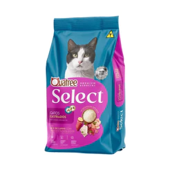 Raçao Quatree Select Gatos Castrados Mix Carne 10,1Kg