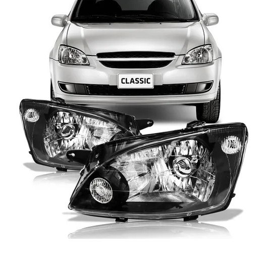 PAR FAROL CLASSIC 2011 2012 2013 2014 2015 2016 MASCARA NEGRA