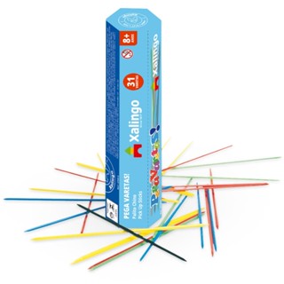 JOGO PEGA VARETAS XALINGO 31 PALITOS COLORIDOS EQUILÍBRIO INFANTIL CAI NÃO TIRA BRINQUEDO PAU MESA em Oferta na Shopee