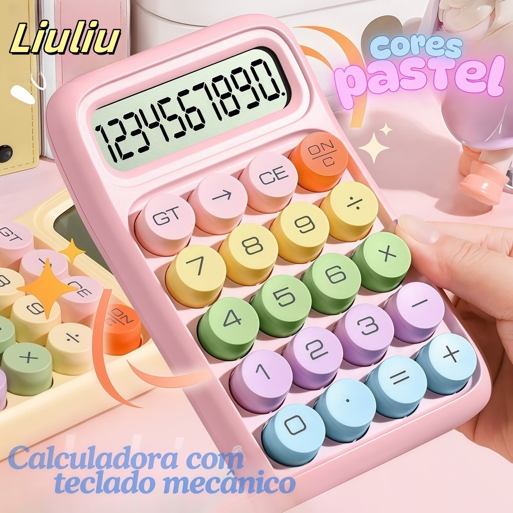 Calculadora Nova com Teclado Flexível 10 Dígitos | Teclas Grandes para Estudantes em Oferta na Shopee