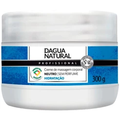 Creme de Massagem Corporal Dagua Natural Neutro 300g Sem Perfume Hidratação