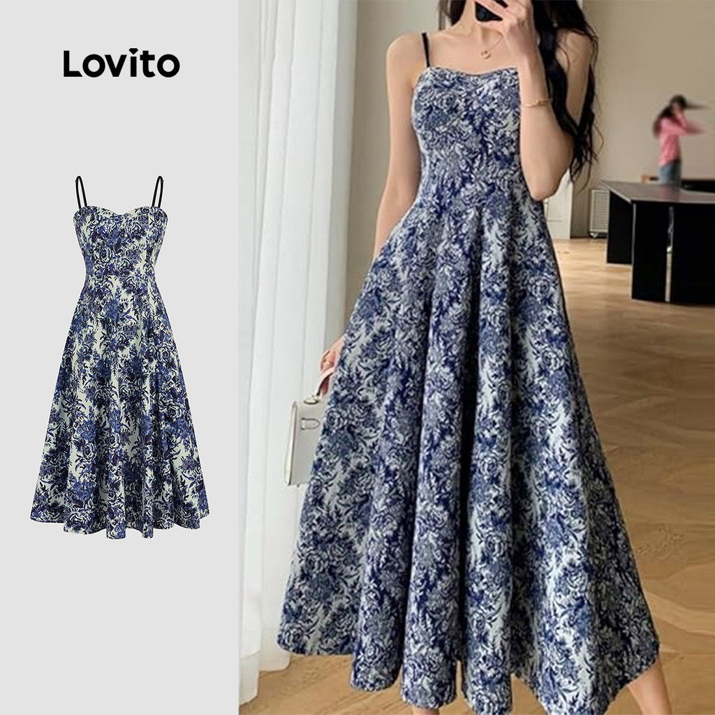 Lovito Vestido Boho com estampa Tribal e zíper para mulheres L131ED146 - Women Clothes