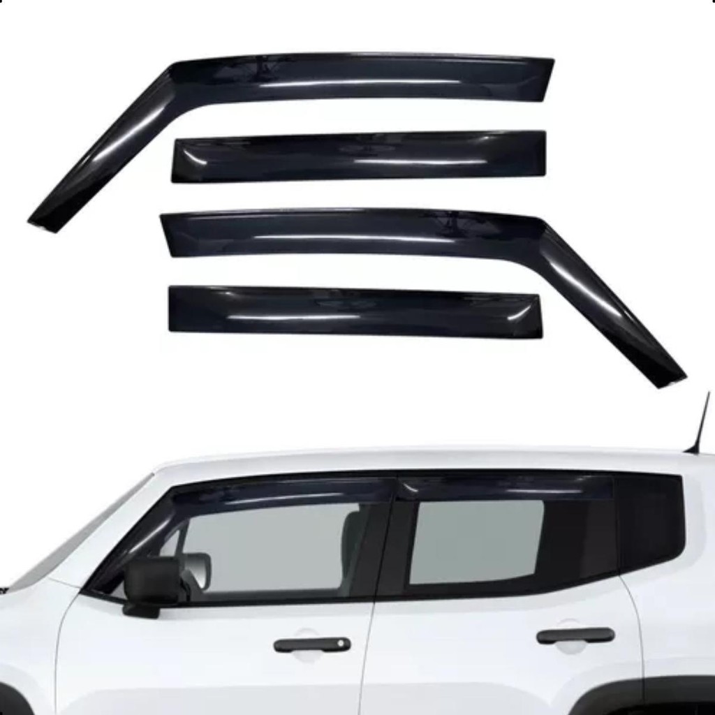 Calha de chuva fumê TG Poli Jeep Renegade 2015-2020 4 portas